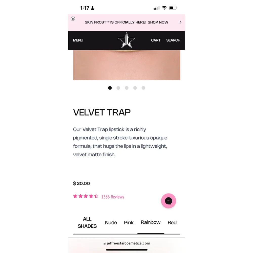 NIB Jeffree Star Cosmetics Velvet Trap Lipstick Easter Sunday, Easter Sunday